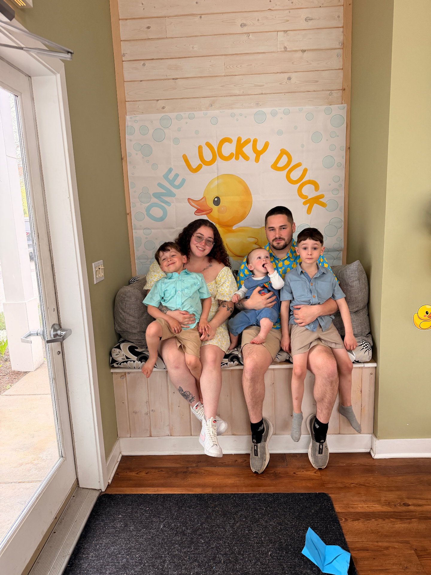 Zack Wallace with family